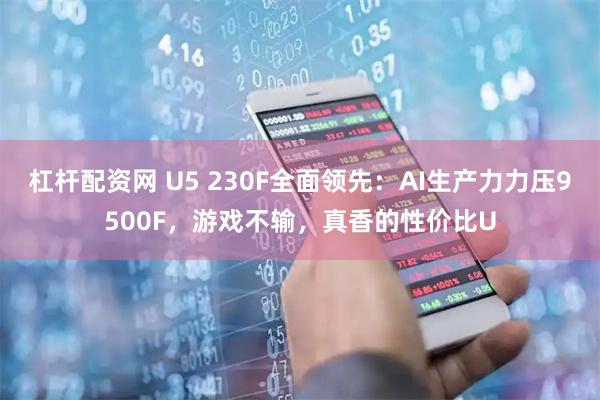 杠杆配资网 U5 230F全面领先：AI生产力力压9500F，游戏不输，真香的性价比U